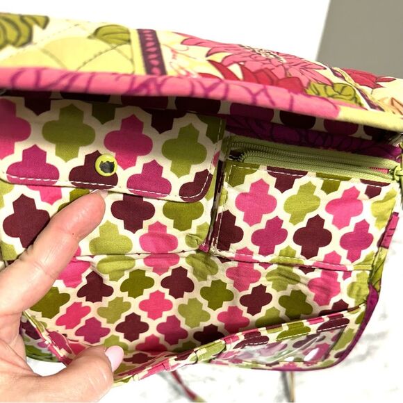 Hello Dahlia Sleek WALLET Strap CLUTCH SHOULDER Crossbody Purse Trifold - Picture 4 of 6